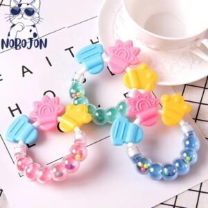 🔔Junjuni Baby Rattle Teether | BPA Free Silicone Baby Toy